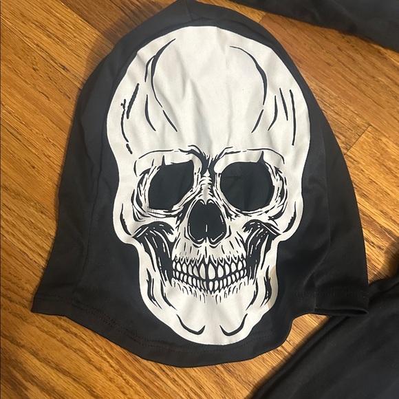 Skeleton Costume with Skull Cap for kids 3-5 years old - Picture 4 of 4